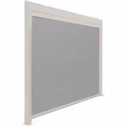 PROLOISIRS Rideau Latéral 5m pour Pergola Autoportée Mira - Aluminium et TPEP - Crème et Perle