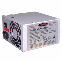ADVANCE ATX-5000S, 480 W, 230 V, 50 - 60 Hz, 4.5 A, 20+4 pin ATX, PC