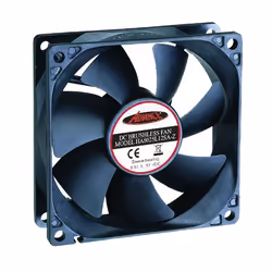 ADVANCE V-A80, Ventilateur, 8 cm, 2000 tr/min, 26 dB, Noir
