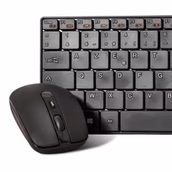ADVANCE CLS-SLIM-BK clavier Souris incluse RF sans fil AZERTY Français Noir - Vue supplémentaire 7