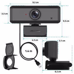 ADVANCE Livestream webcam 1920 x 1080 pixels USB Noir - Vue supplémentaire 9