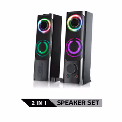 ADVANCE SoundPhonic 2.0 RGB haut-parleur 2-voies Noir Avec fil 6 W - Vue supplémentaire 4