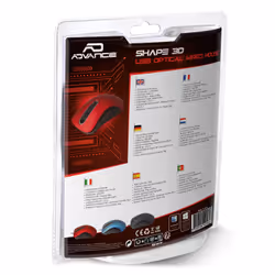 ADVANCE Shape 3D souris Ambidextre USB Type-A Optique 1000 DPI - Vue supplémentaire 5
