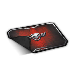 Spirit of Gamer Winged Skull Tapis de souris de jeu Noir, Rouge
