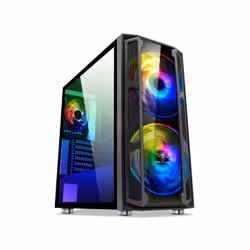Spirit of Gamer Ghost 5, Midi Tower, PC, Noir, ATX, EATX, micro ATX, Mini-ITX, Acrylonitrile-Butadiène-Styrène (ABS), Acier, ...