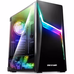 Boîtier PC moyen tour sans alimentation Spirit of Gamer Clone 4 ARGB Edition ATX