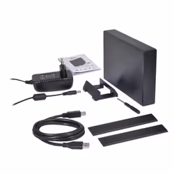 ADVANCE BX-308U3 Boîtier de disques de stockage Boîtier HDD Noir 3.5" - Vue supplémentaire 4