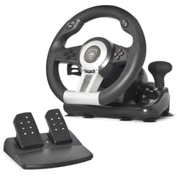 Spirit of Gamer Race Wheel Pro Noir, Argent USB Volant + pédales Analogique/Numérique PC, Playstation 2, Playstation 3