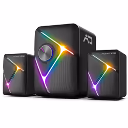 Spirit of Gamer SP-5200, 11 W, 150 - 20000 Hz, Avec fil &sans fil, Système d’enceinte portable 2.1, Noir, Universel