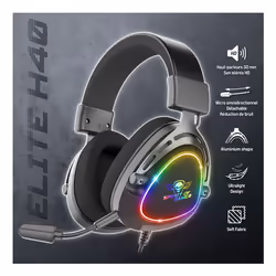 Spirit of Gamer MIC-EH40BK Noir