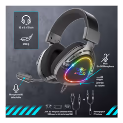 Spirit of Gamer MIC-EH40BK Noir - Vue supplémentaire 8