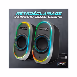 Spirit of Gamer FANATIC 500 DARK Noir Avec fil &sans fil 3 W - Vue supplémentaire 4