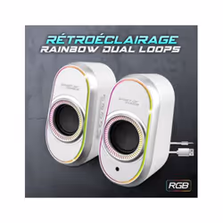 Spirit of Gamer FANATIC 500 ARTIC Blanc Avec fil &sans fil 3 W - Vue supplémentaire 4