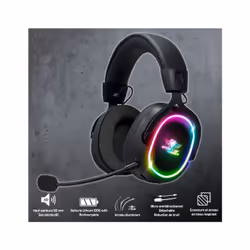 Spirit of Gamer XPERT H1200 WIRELESS Casque Avec fil &sans fil Arceau Jouer Bluetooth Noir - Vue supplémentaire 4