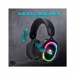Spirit of Gamer XPERT H1200 WIRELESS Casque Avec fil &sans fil Arceau Jouer Bluetooth Noir - Vue supplémentaire 8