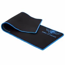 Spirit of Gamer Blue Victory, Noir, Bleu, Monochromatique, Caoutchouc, Tapis de souris de jeu