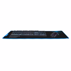 Spirit of Gamer Blue Victory Tapis de souris de jeu Noir, Bleu
