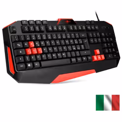 Clavier gaming QWERTY - pro-k3 rouge spirit of gamer - anti-ghosting