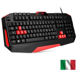 Clavier gaming QWERTY - pro-k3 rouge spirit of gamer - anti-ghosting