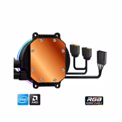 Spirit of Gamer Liquid Force 240 Boitier PC, Processeur Refroidisseur de liquide tout-en-un 12 cm Noir 1 pièce(s)