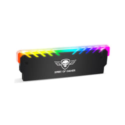Spirit of Gamer SOG-MEM-RGB système de refroidissement d’ordinateur Module de mémoire Dissipateur thermique/Radiateur Noir 1 pièce(s)