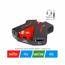 Spirit of Gamer Crossgame 2 USB 2.0 Type-C Noir, Rouge