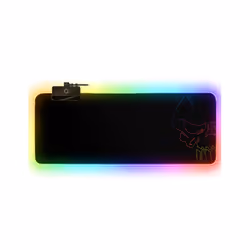 Spirit of Gamer Darkskull, Noir, Multicolore, Monochromatique, Tissu, Caoutchouc, Alimenté par port USB, Base antidérapante,  ...