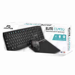 ADVANCE ELITE COMBO clavier Souris incluse RF sans fil QZERTY Français Noir - Vue supplémentaire 5
