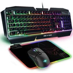 Pack Gaming 3 en 1 Clavier + Souris + Tapis de souris Spirit Of Gamer Ultimate 500