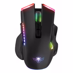 Spirit of Gamer ELITE M70, Droitier, Optique, RF sans fil + Bluetooth, 4800 DPI, Noir