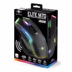 Spirit of Gamer ELITE M70 souris Jouer Droitier RF sans fil + Bluetooth Optique 4800 DPI - Vue supplémentaire 7