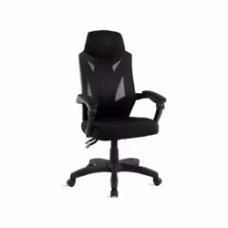 Spirit of Gamer Hellcat, Siège rembourré, Dossier en mesh, Noir, Noir, mousse, Tissu