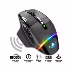 Spirit of Gamer XPERT-M800 souris Jouer Droitier RF Wireless + USB Type-C Optique 10000 DPI