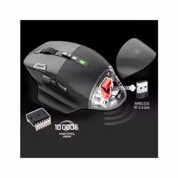 Spirit of Gamer XPERT-M800 souris Jouer Droitier RF Wireless + USB Type-C Optique 10000 DPI - Vue supplémentaire 6