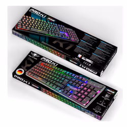 Spirit of Gamer PRO-K1 clavier Jouer USB QWERTY Espagnole Noir