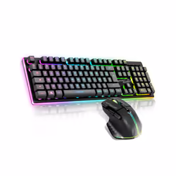 Spirit of Gamer CLS-MK600SBK, Avec fil, USB, Clavier à membrane, AZERTY, LED, Noir
