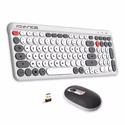 Clavier et souris sans fil RF silencieux Advance Ergostyle Combo 43x14.7x3.4 cm - TU
