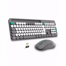 ADVANCE CLS-SMT-GR, Taille réelle (100 %), Sans fil, USB, AZERTY, Gris, Souris incluse