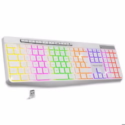 Clavier sans fil RGB Batterie IPX4 Win et Mac Advance R Type 43,8x14,98x22 cm