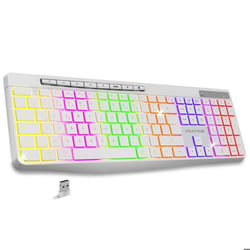 Clavier sans fil RGB Batterie IPX4 Win et Mac Advance R Type 43,8x14,98x22 cm