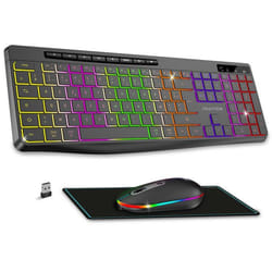 Clavier et souris sans fil RGB Batterie IPX4 WinMac Advance R Type Combo 43,8x14,98x22 cm - TU