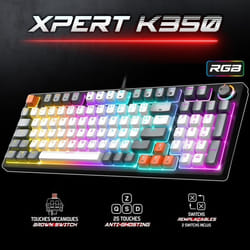 Spirit of Gamer -Clavier Gaming Mécanique RGB  XPERT-K350 ARTIC