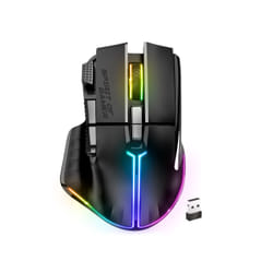 Spirit of Gamer PRO M5 DARK WIRELESS souris Jouer Droitier RF Wireless + Bluetooth + USB Type-C Optique 8000 DPI