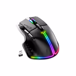 Spirit of Gamer PRO M5 DARK WIRELESS souris Jouer Droitier RF Wireless + Bluetooth + USB Type-C Optique 8000 DPI