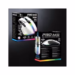 Spirit of Gamer PRO M5 ARTIC WIRELESS souris Jouer Droitier RF Wireless + Bluetooth + USB Type-C Optique 8000 DPI - Vue supplémentaire 4