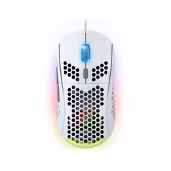 Spirit of Gamer PRO-M4 ARTIC, Droitier, Optique, USB Type-A, 12800 DPI, Blanc
