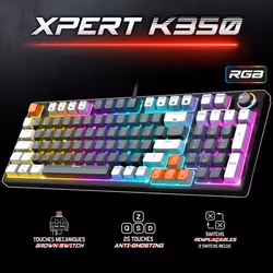 Spirit of Gamer - Clavier Gaming Mécanique XPERT-K350 GREY
