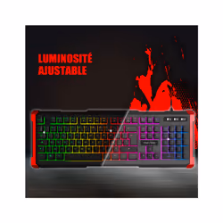 Advance Tapes GTA 240 clavier Jouer USB AZERTY Français Noir, Rouge - Vue supplémentaire 6