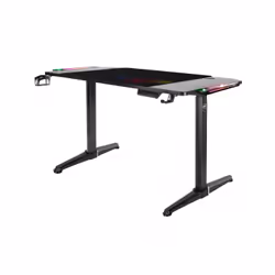 Spirit of Gamer HEADQUARTER 800, Droit, Forme rectangulaire, Panneaux MDF, Métal, Jouer, Noir