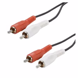 Erard CORDON 2 RCA, 2 x RCA, Mâle, 2 x RCA, Mâle, 1,5 m, Rouge, Blanc